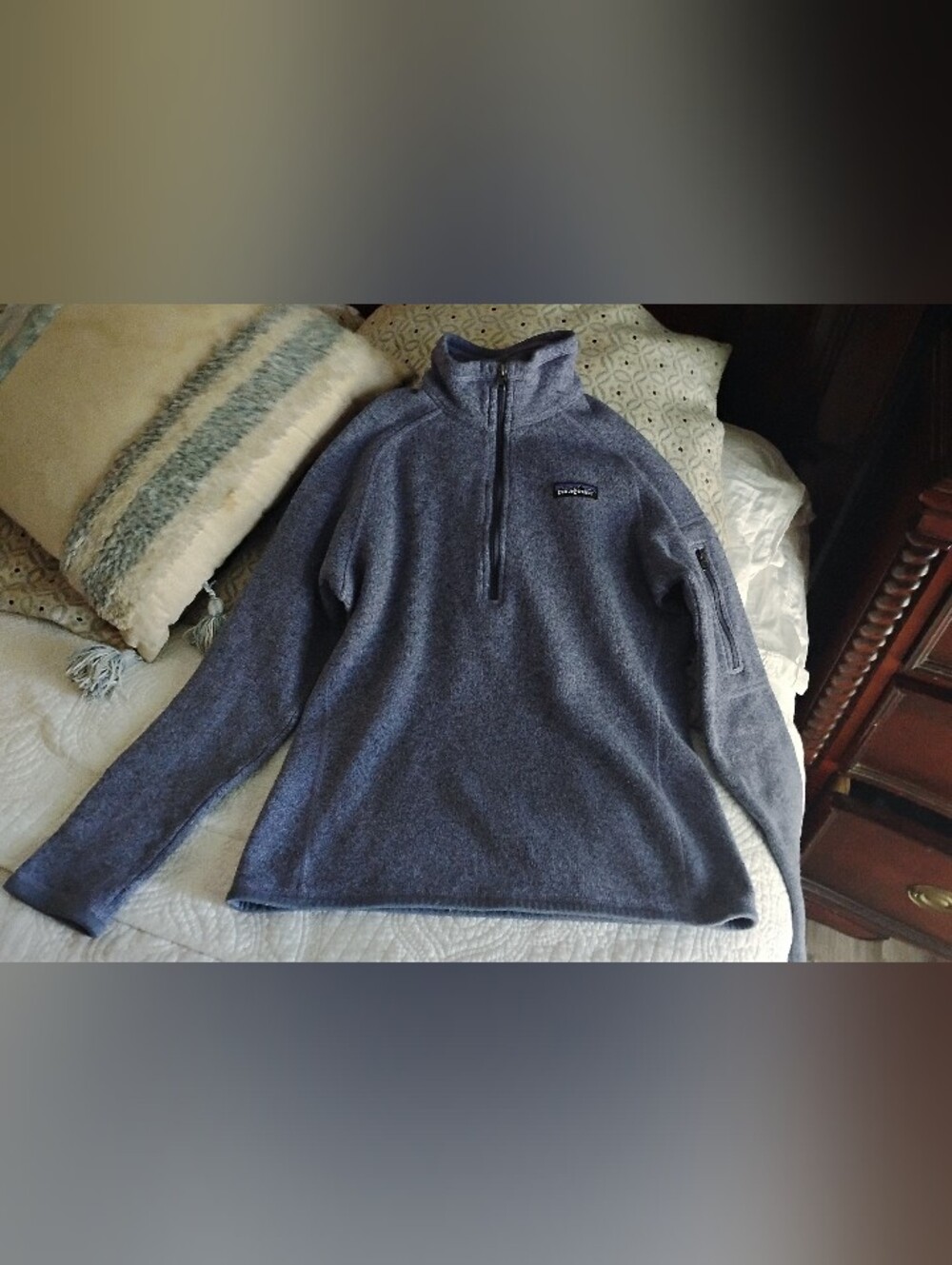 Patagonia Women's Quarter-Zip Fleece Pullover - Heather Navy